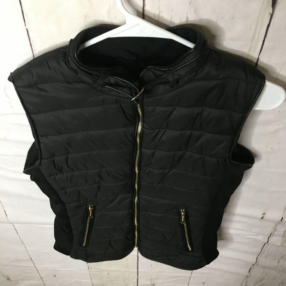 Topshop Shasa Outerwear Womens Puffer Vest M NWOT - Picture 2 of 13